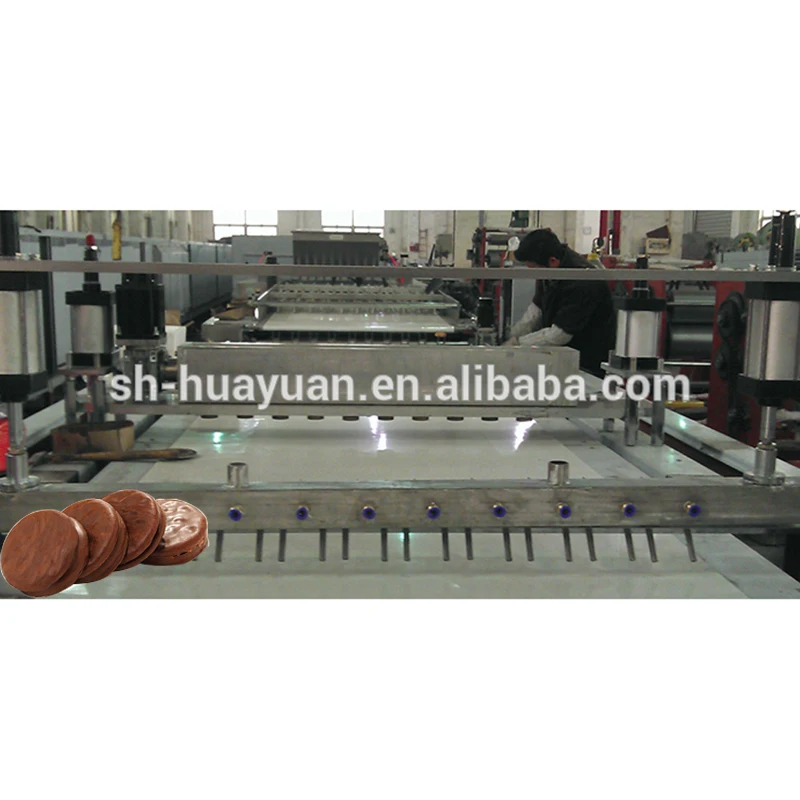 Choco Pie Sandwich Cake Jaffa Cake Production Line / Choco Pie Making Machine
