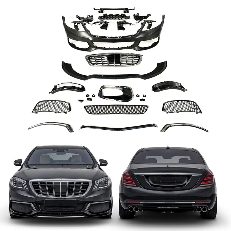 2018y~2020y S W222 upgrade to KO style B900 car body kit auto body parts bumpers for Mercedes Benz S class