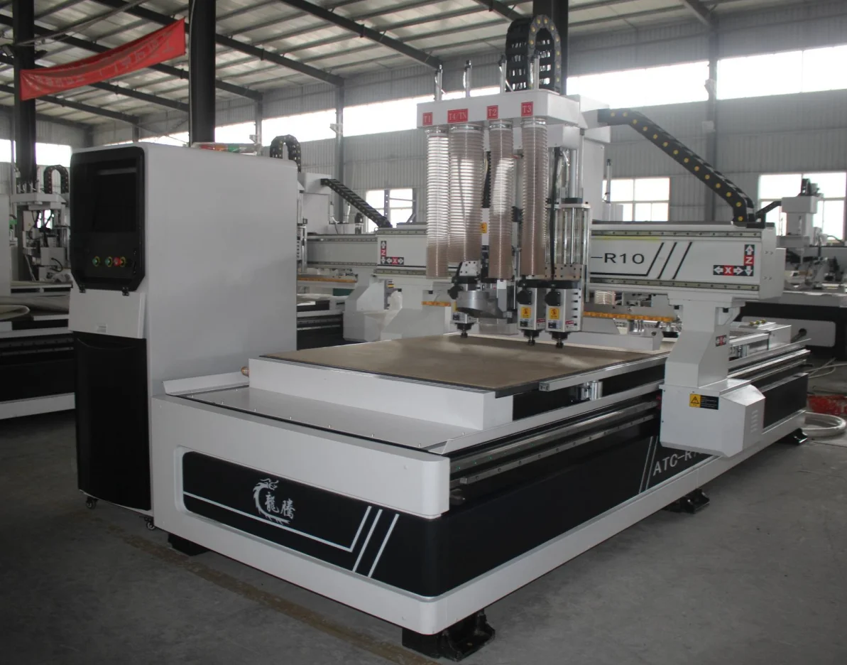 Economic model atc cnc router engraving machine 1325 professional supply provide vacuum table
