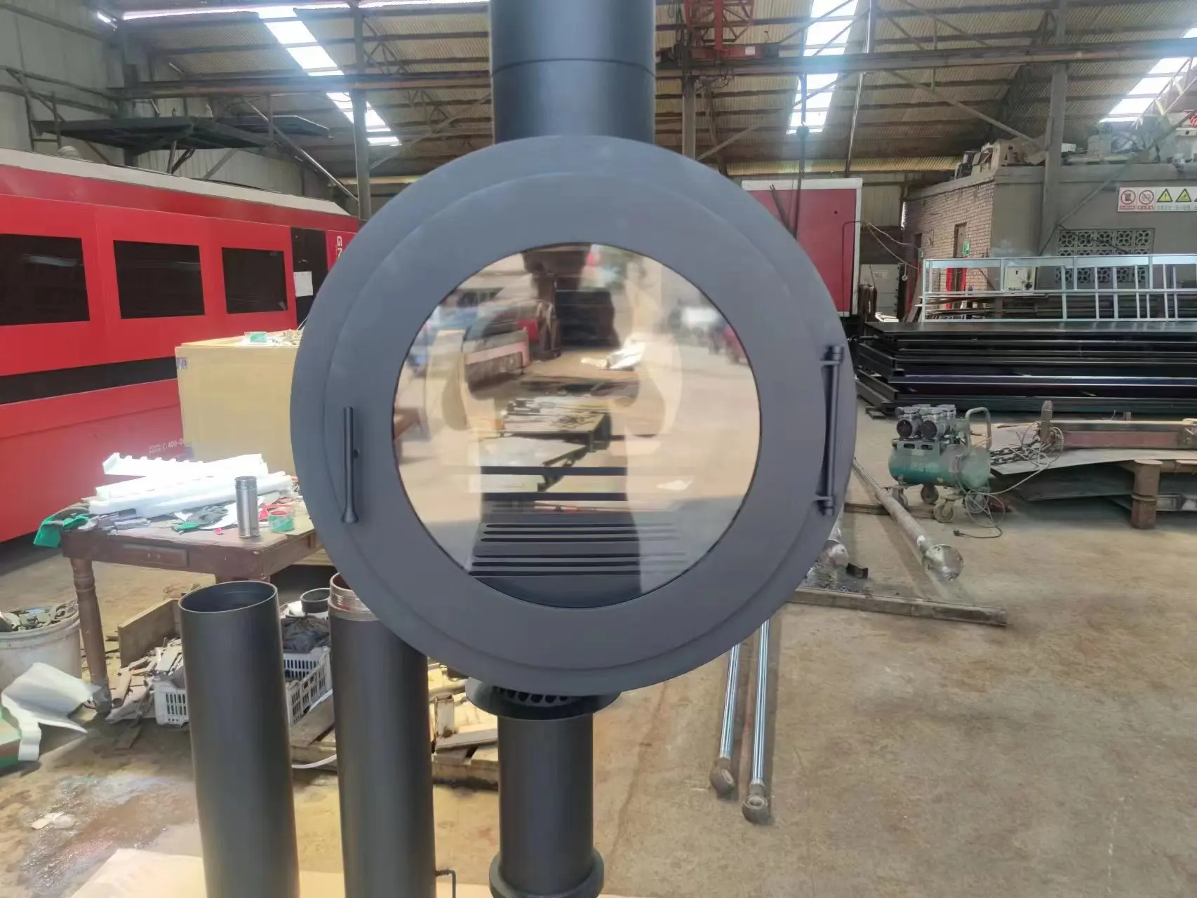 Ceiling-hung log burners and floating fireplaces fire maker suspended stove