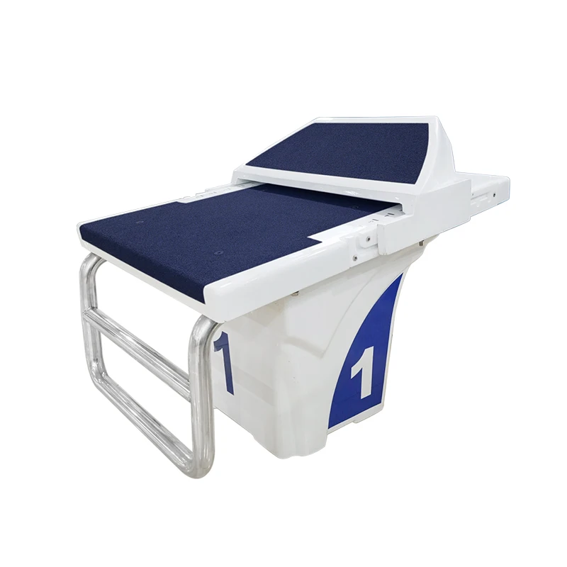 New arrival Fiberglass stainless steel material swimming pool diving standard one-step starting block for swimming pool platform