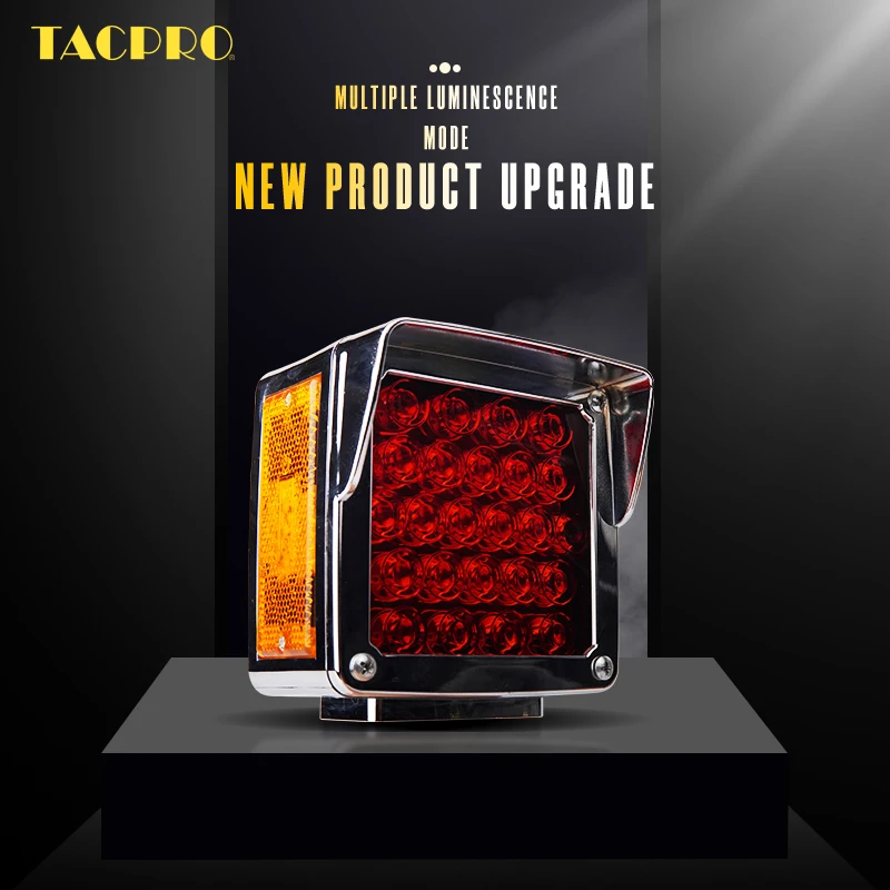 75W Trailer tail LED bulb, waterproof IP68, truck off-road vehicle led trailer red and yellow tail light kit