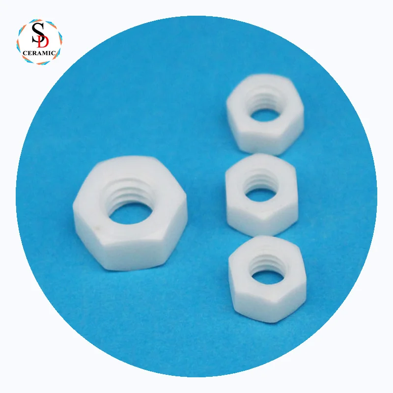 Manufacturer M3 M4 M5 M6 Zirconia ceramic screw bolt and nuts