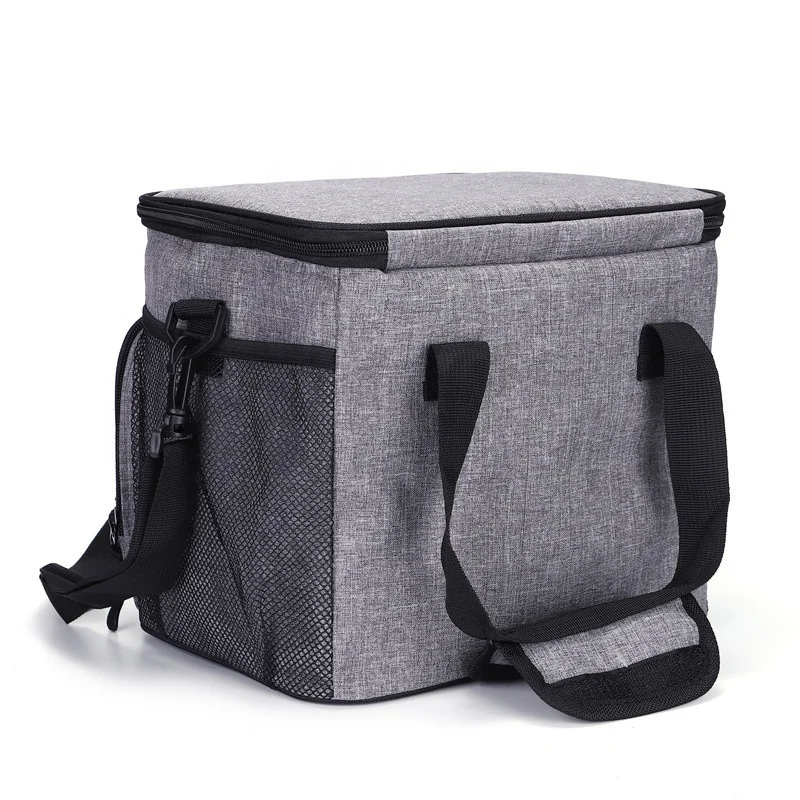 Custom Printed Reusable Thermal Insulated Food Delivery Bag Portable Large Tote Grocery Cool Carry Lunch Cooler Bag
