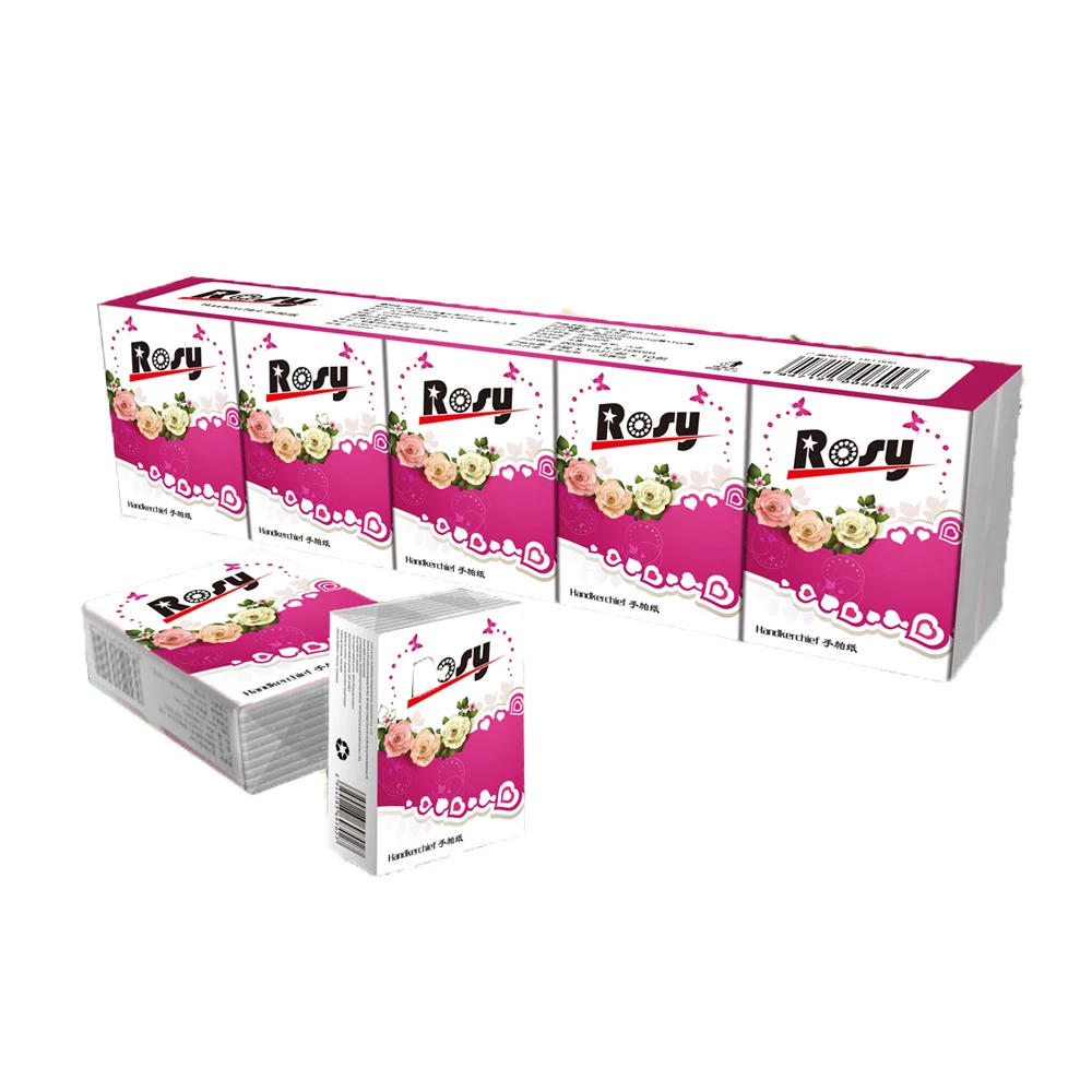 Manufacturer custom handkerchief paper mini cute easy to carry oh disposable handkerchief paper