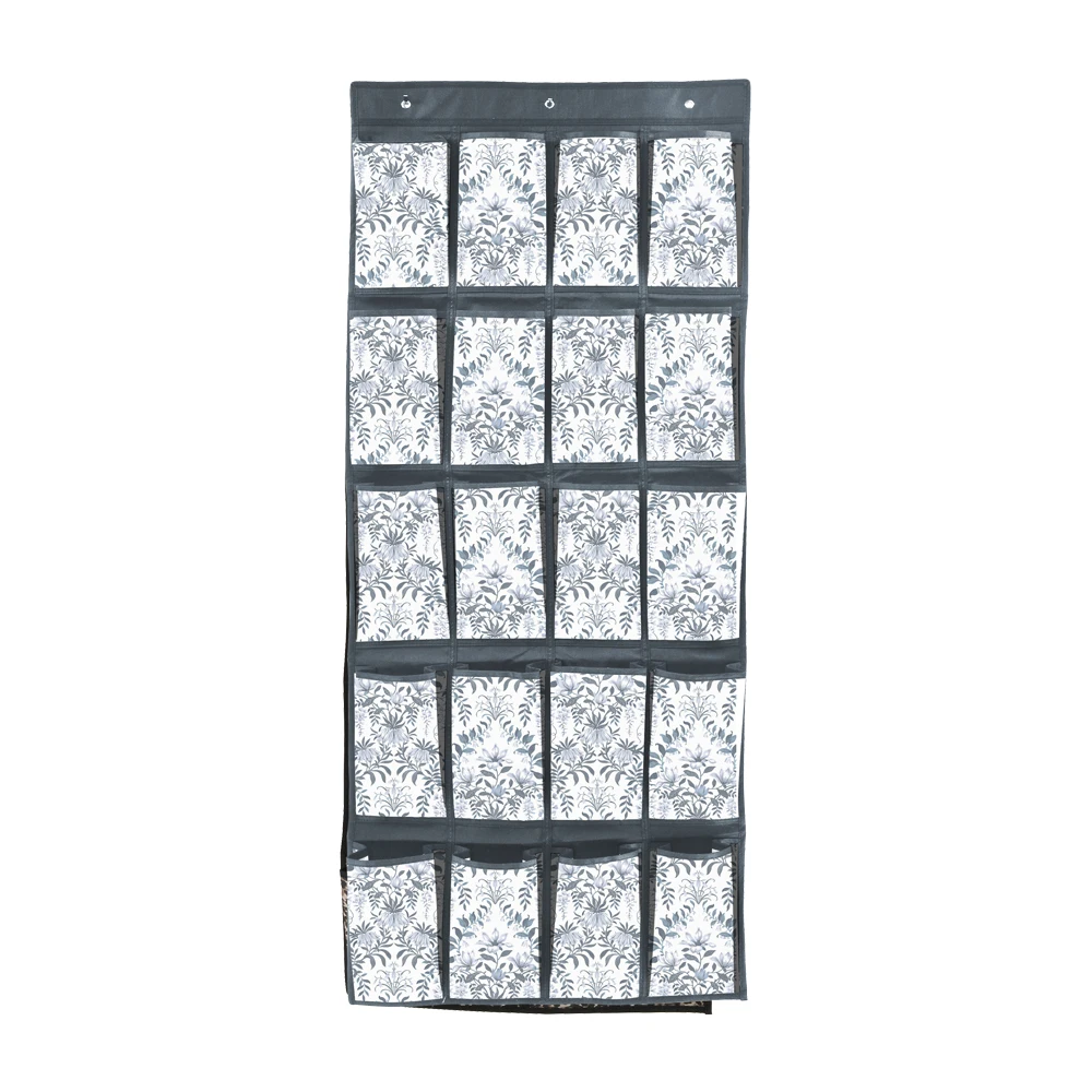 High Quality Easy Mount Shoe Storage Box Hanging Wall Mounted Hanging 20 Pocket Foldable Shoe Storage Box