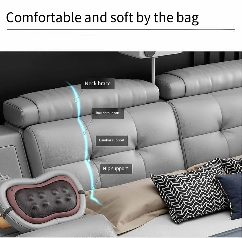 multifunction bed massage with projector smart beds bedroom furniture tatami smart up-holstered beds