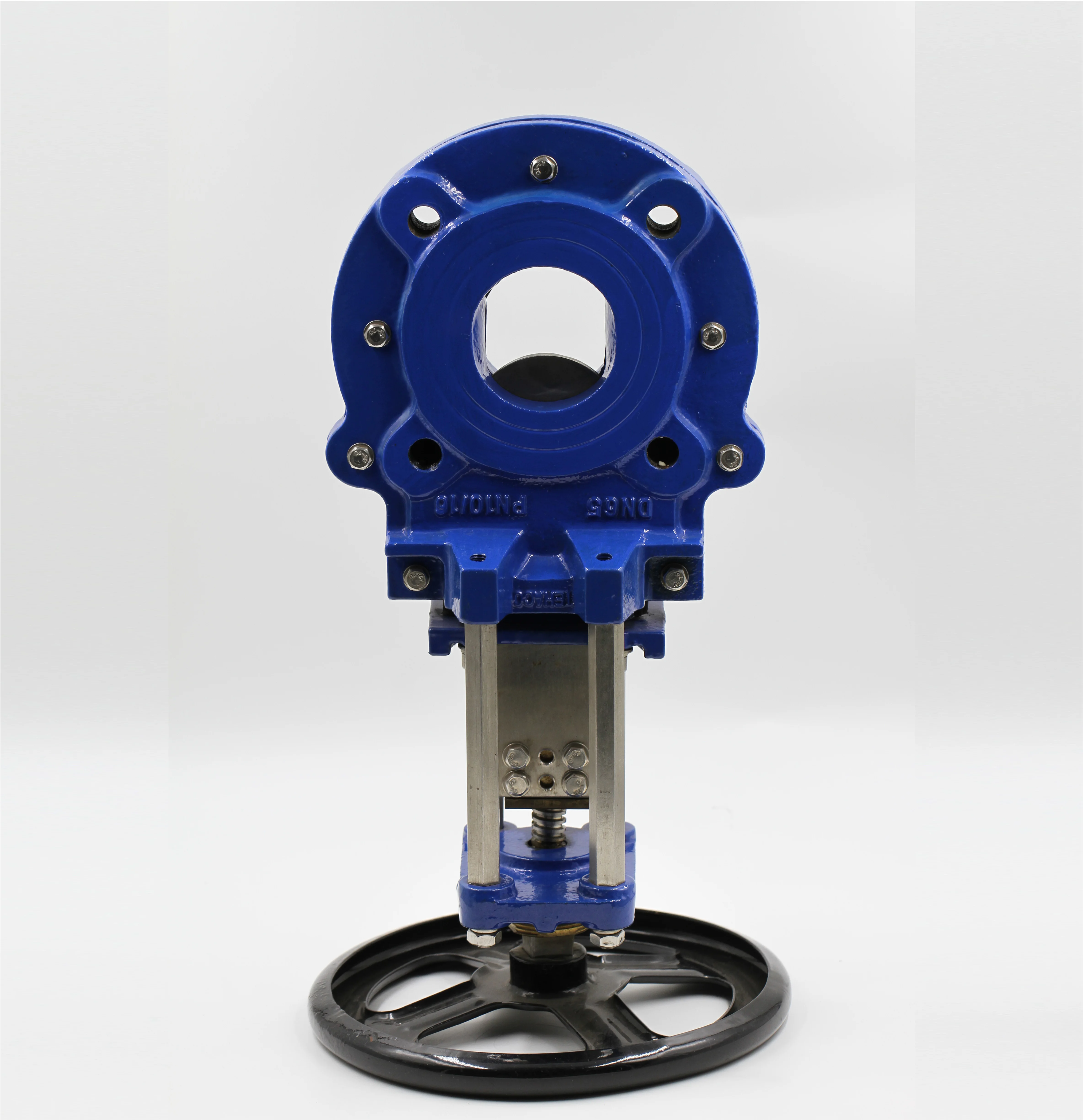 Кефа ковкий чугун PN16 DN100 4-дюймовый Гидравлический пневматический упругий сидящий мягкий уплотнительный затвор для ножей