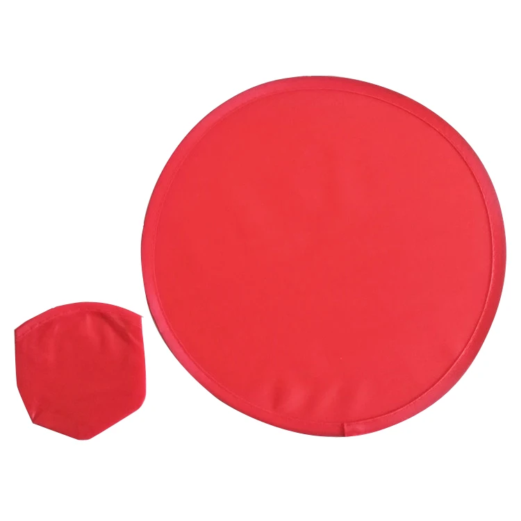 
wholesale 25cm 190T polyester folding flying disc for Outdoor entertainment toys,Blank disc Eco-friendly fabric material 