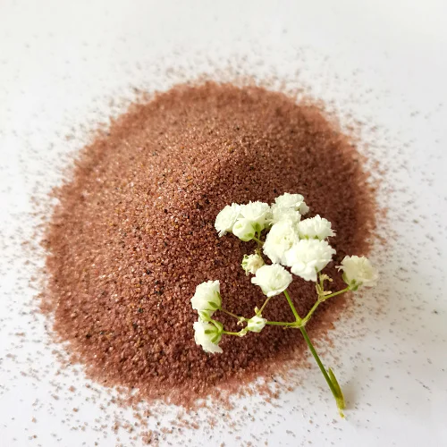 LM Hot Selling Pink river Garnet Sand 20/40mesh 30/60mesh for sandblasting