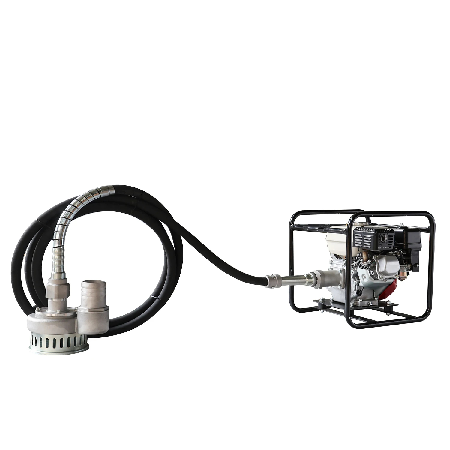 RB80mm water pump gasoline engine power flexible shaft submersible water pump