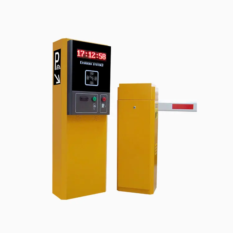 Entry and Exit RFID  card reader parking kiosk  ticket house for smart parking access control system