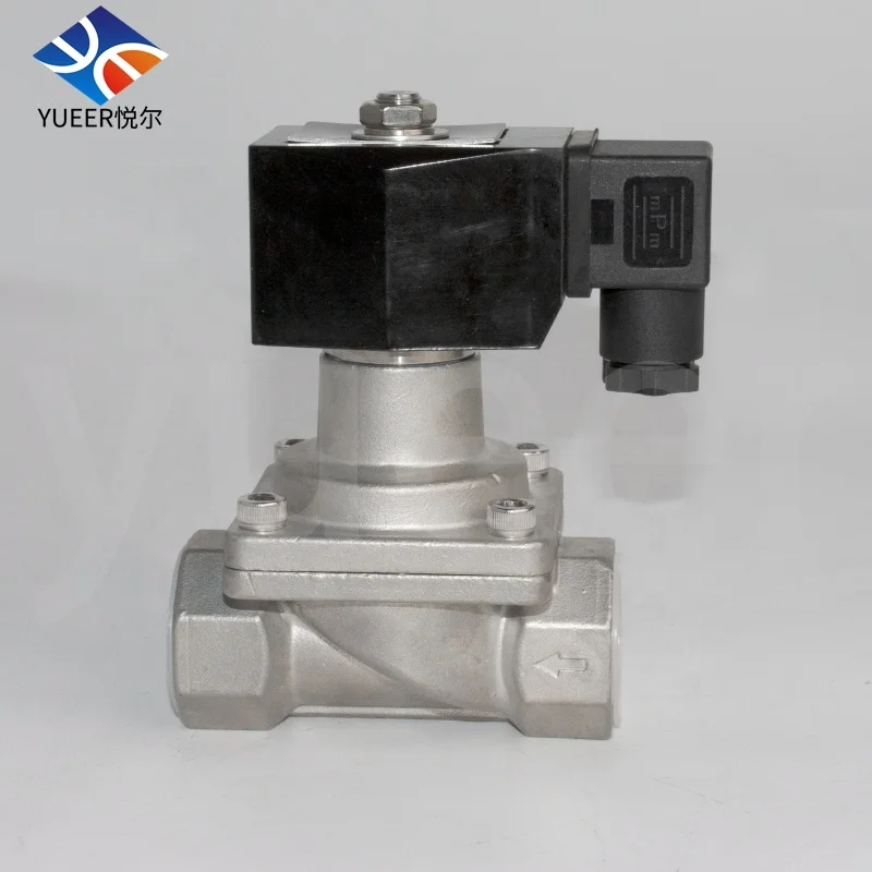 Top- selling Normally closed stainless steel 304 high pressure  steam solenoid valve AC220C/DC24V