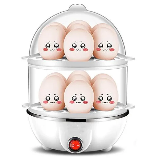 Wholesale quality cheap double layer 14 egg electric boiler egg steamer egg cooker