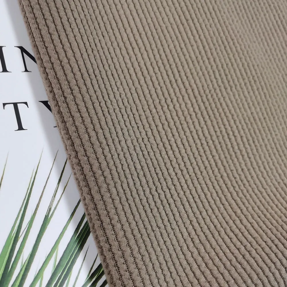 Wholesale jacquard brushed knitted stretch 5%spandex 30%rayon 65%polyester fabric