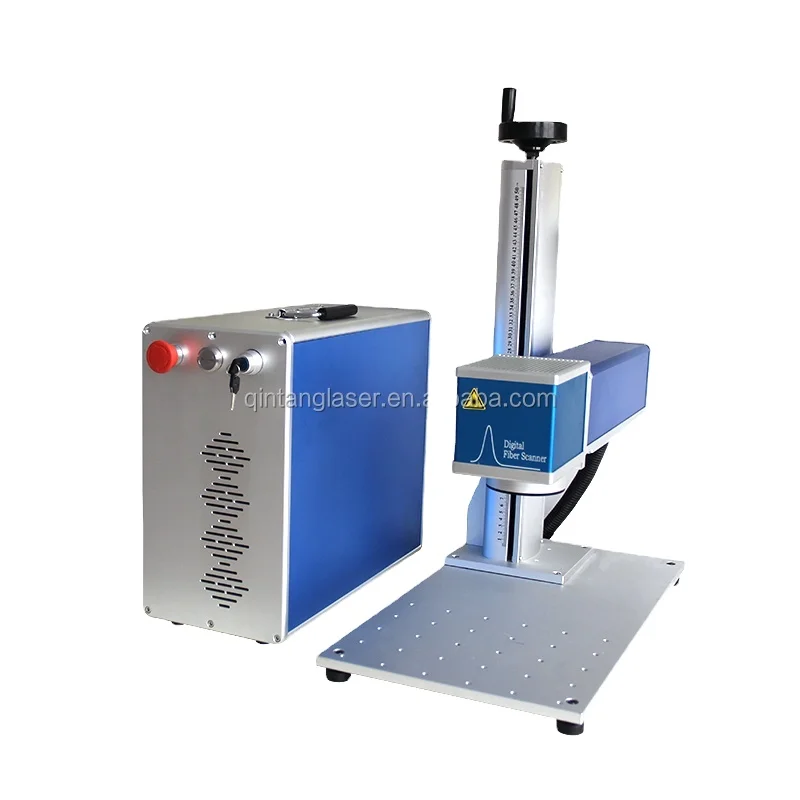 JPT  desktop 20w 30w 50w 100w EZCAD software Raycus MAX fiber laser marking engraving machine