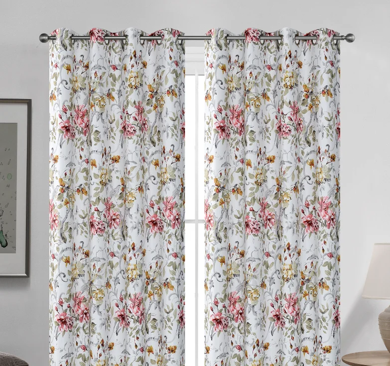 Blackout window printed curtain printing print curtains