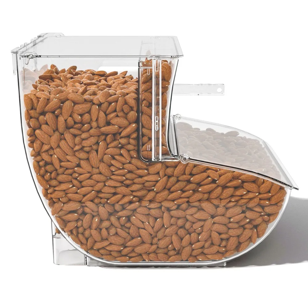 Acrylic candy box  candy bin nuts display containers nuts container food storage bin  bulk food bin with scoop