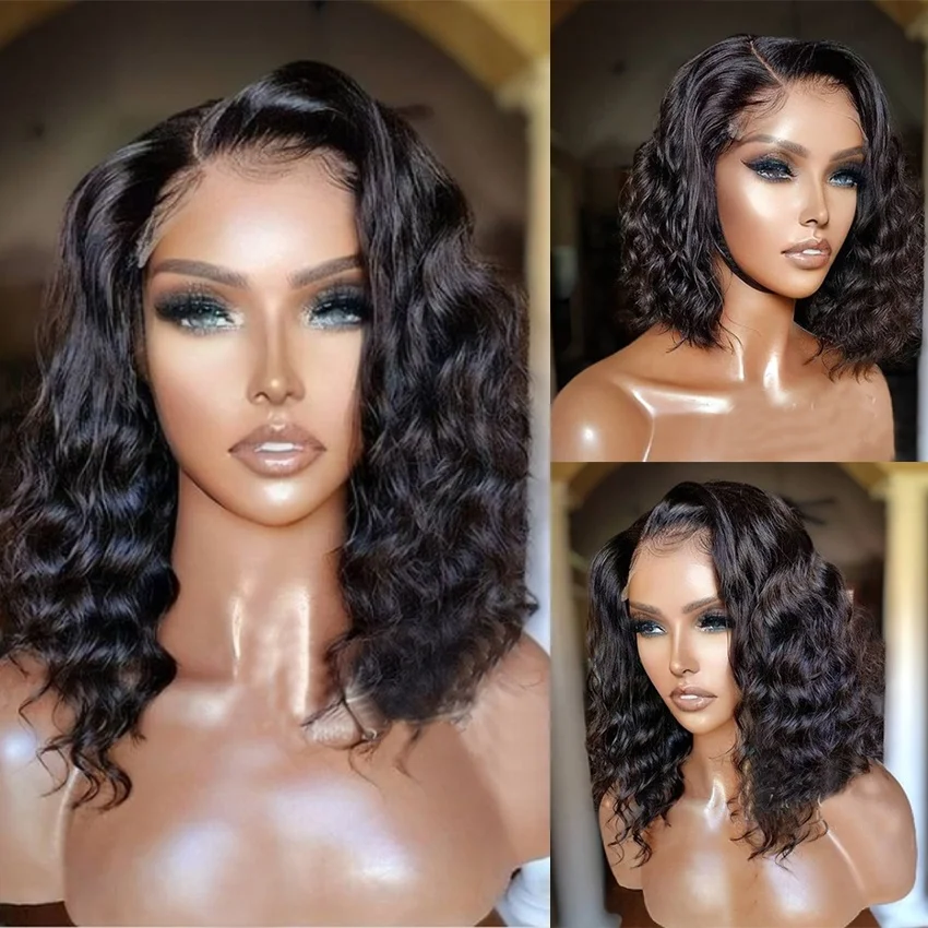 Small Knots Hd Film Lace Closure 5x5 wig With Bleached Knots For White Gir