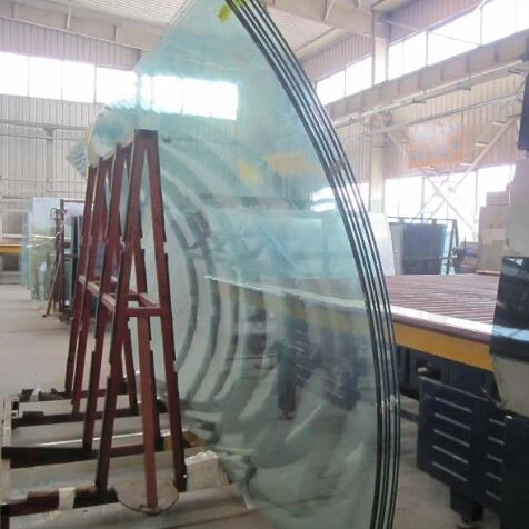 High safety 18.28mm heat strengthen curved glass railing 8+2.28+8mm 886 laminated glass price
