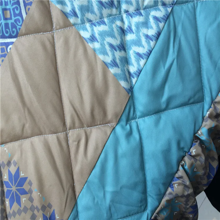 Hot sell bed sheet patchwork quilt printed bedding set