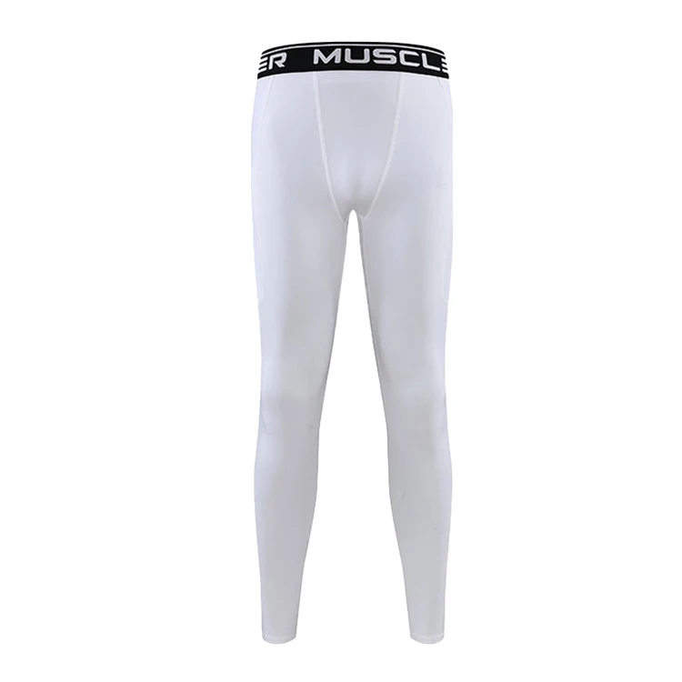 Mens Compression Pants Workout Running Fire Resistance Custom Running Pant Leggings Men Gym Under Base Layer Pants