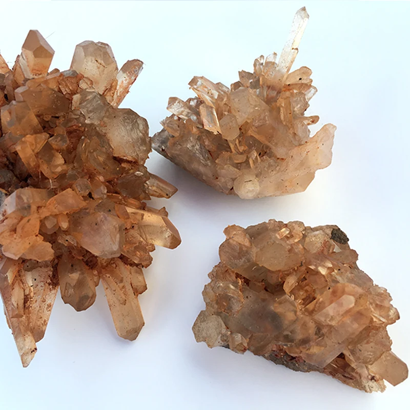 Wholesale Natural Rock Quartz Hematite Red Clear Quartz Raw Crystal Clusters For Sale