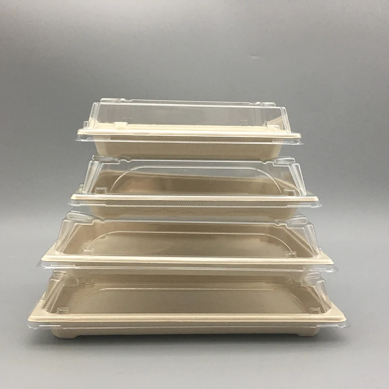 Hot Selling High Quality Portable Biodegradable Sushi Paper  Takeaway Box