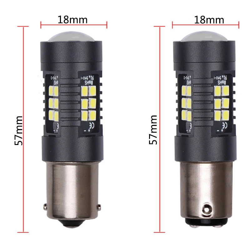 Car Light 1156 LED BA15S P21W LED BAU15S PY21W BAY15D 1157 P21/5W R5W 21 SMD 3030 Auto Lamp Bulbs LED 12V - 24V