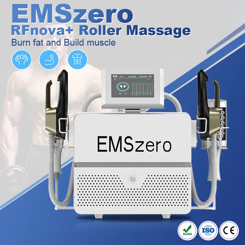 NEW UPGRADE EMSZER0+RF(62 ROLLER MASSAGE)therapy body weight loss slimming beauty equipment