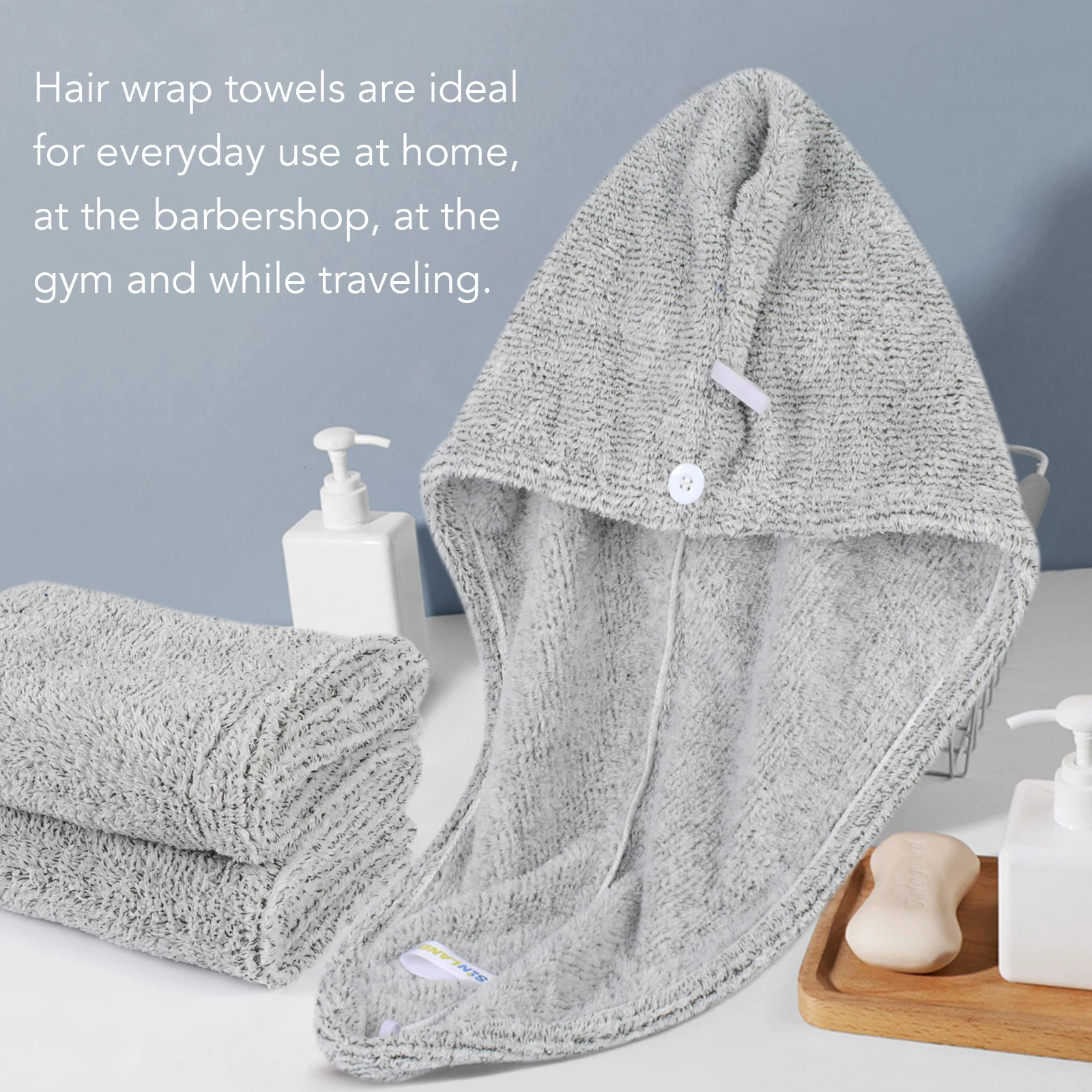 Ультравпитывающее быстросохнущее Полотенце Для Волос