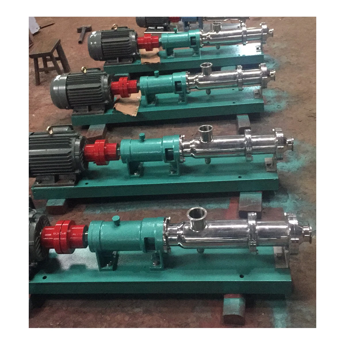 Factory Direct Sales Fixed Rotor Screw Pump Food Grade Chemical Industry Screw Pump