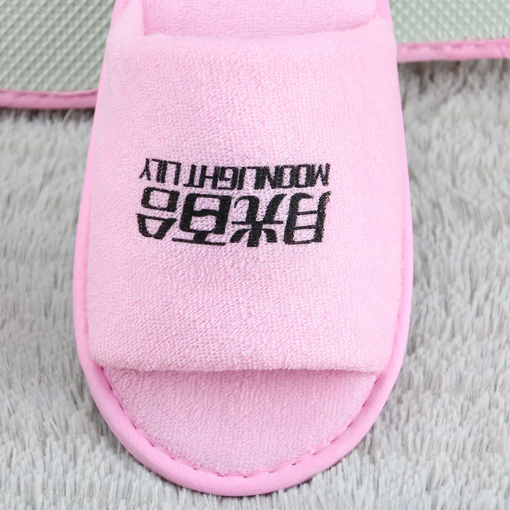 
Factory selling disposable open toe slipper for spa and hotel 