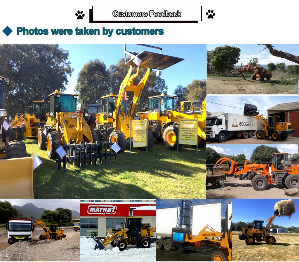 Shandong 1ton mini backhoe loader small tractor loader for sale