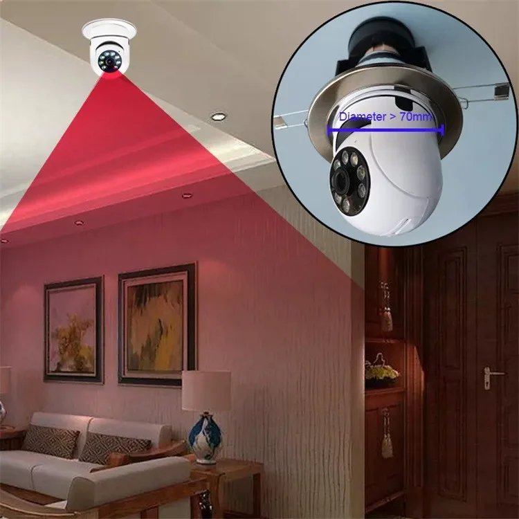 360 градусов HD 1080P CCTV видео лампочка E27 IP Беспроводная мини-камера безопасности Скрытая