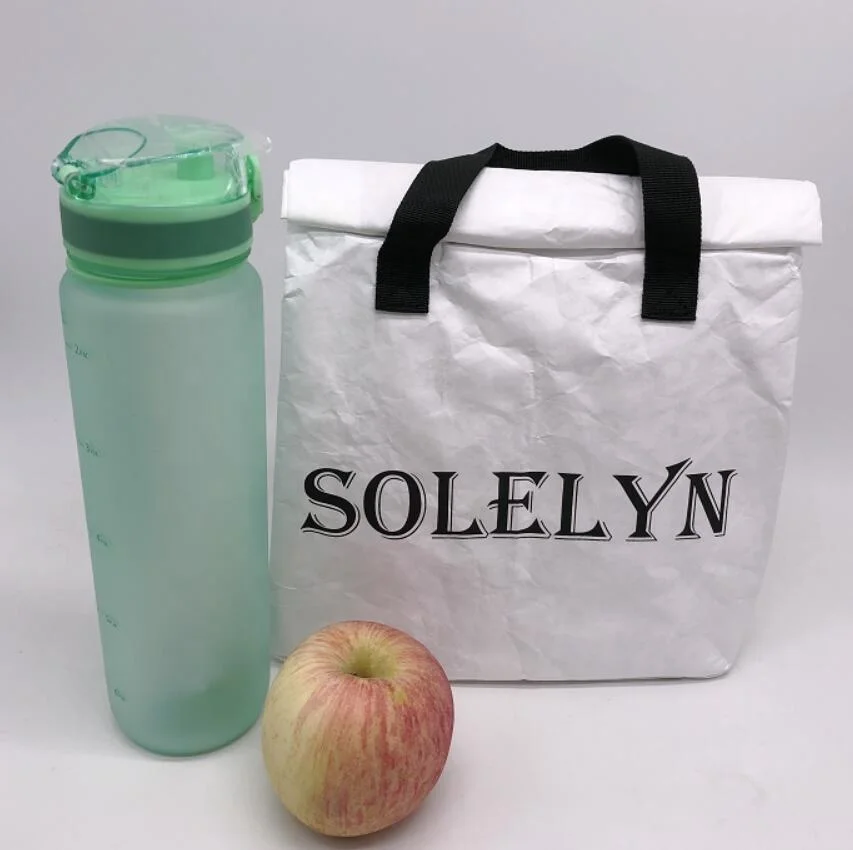 Kids and Women Reusable Waterproof Picnic Thermal Insulated Box Dupont Paper Tote Tyvek Cooler Lunch Bag