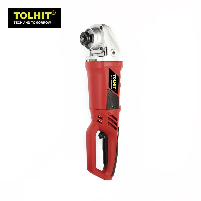 TOLHIT  Paddle Switch Rotary Handle Industrial Cutting Machine Professional Electric Angle Grinder Power Tool 2400W 230mm 9In