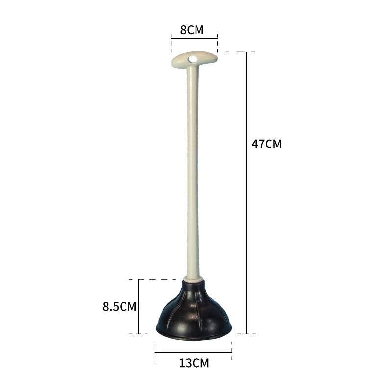 Modern Toilet Pump Double-sided Toilet Plunger with Thickened Rubber for Deep Cleaning