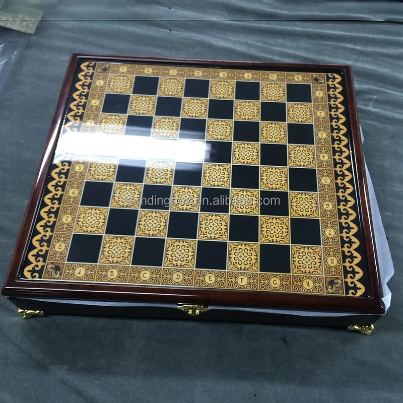 Samding Chess Board Game Set Chess Pieces Box Olive Wood Chesse Board