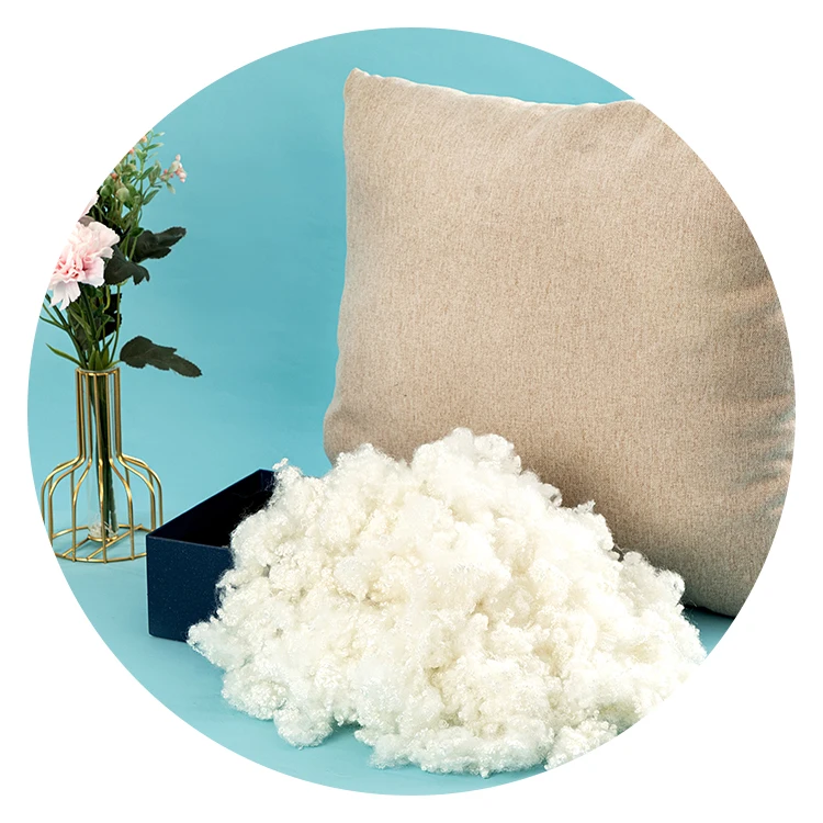 Fill Staple Recycled Wholesale 100% Polyester Fiber 3dx64mm 3d White Long Staple Subpima Cotton Percale Weave 400t Shee 64mm