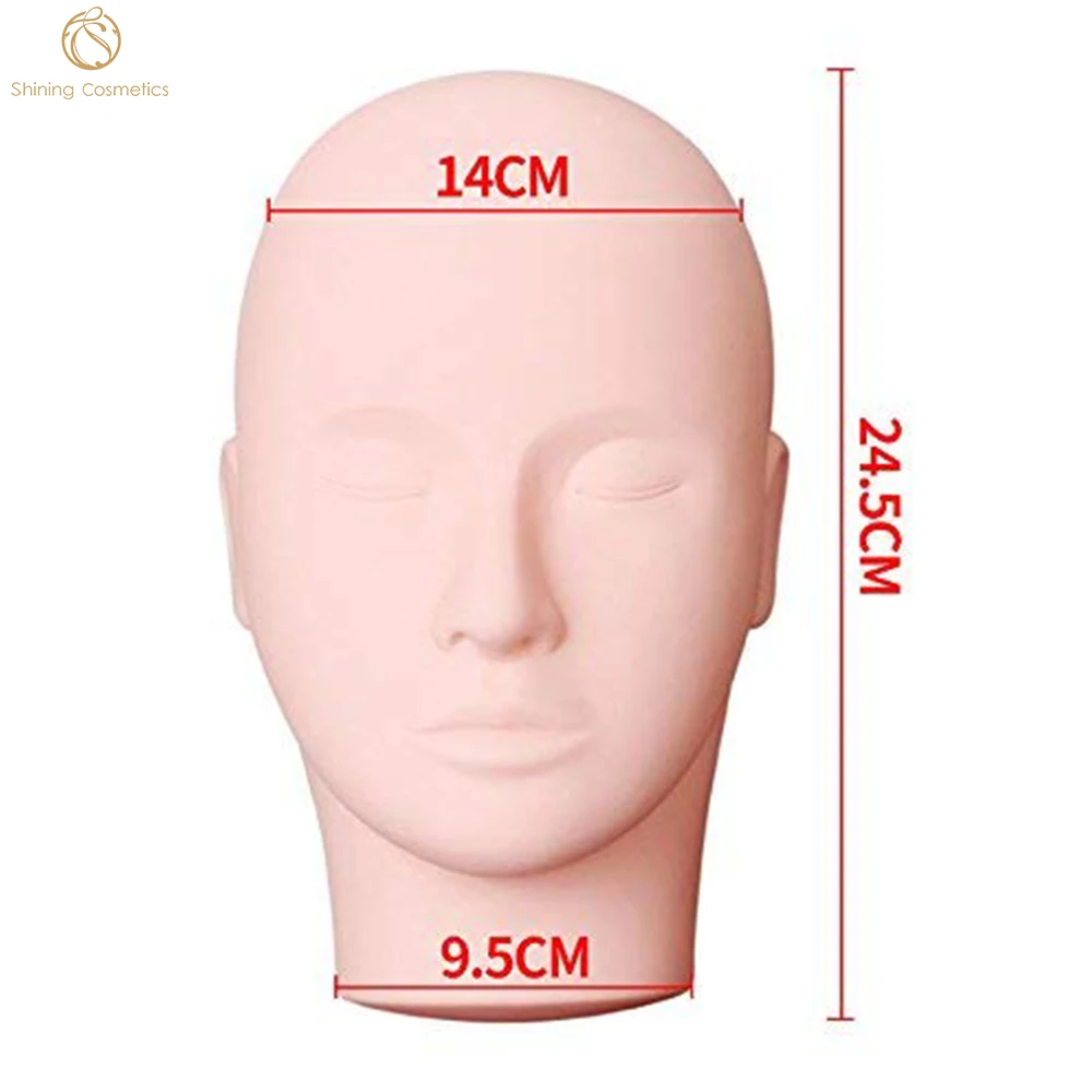 Private Label  Practice Eyelash Extension Mannequin Training Head For Eyelash Extensions