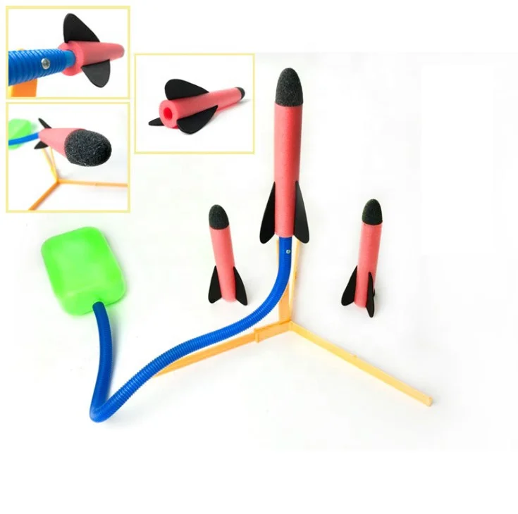 
Outdoor Game EVA foam Air Pressed Rocket Kit Launcher Sports Stomp Rocket toy for Kid 