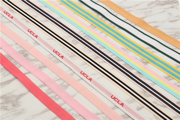 free sample for custom elastic bands,woven jacquard elastic band with logo from factory in china