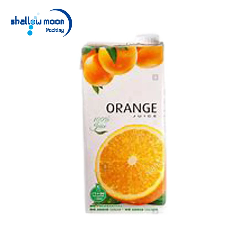 
Recycled milk package eco-friendly juice box cartons with spout 