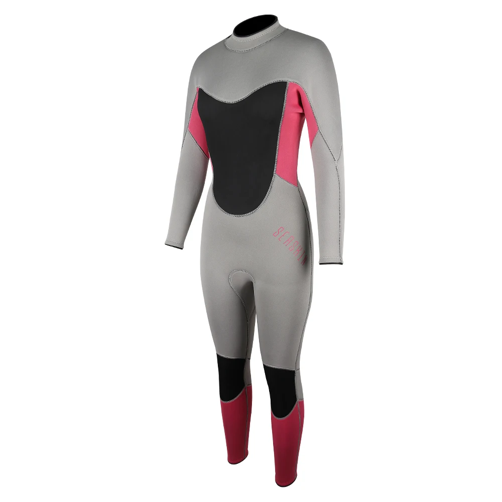 Seaskin Womens 4/3mm Warm Wetsuits for Snorkeling