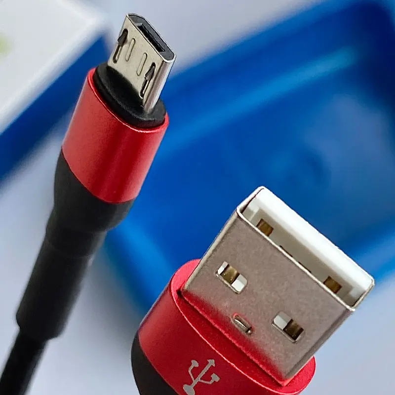 Phone Planet 1.2m Aluminum Alloy Yarn Braid Fast Charger Cables Micro USB Data Cables