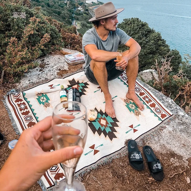 Extra Large Beach Recycled Picnic Mat Folding Camping Mat