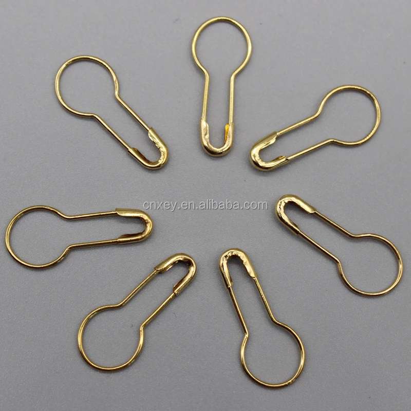 clothing hang tag pins 2.2cm length COPPER gold black safety pins for Garment tag pin