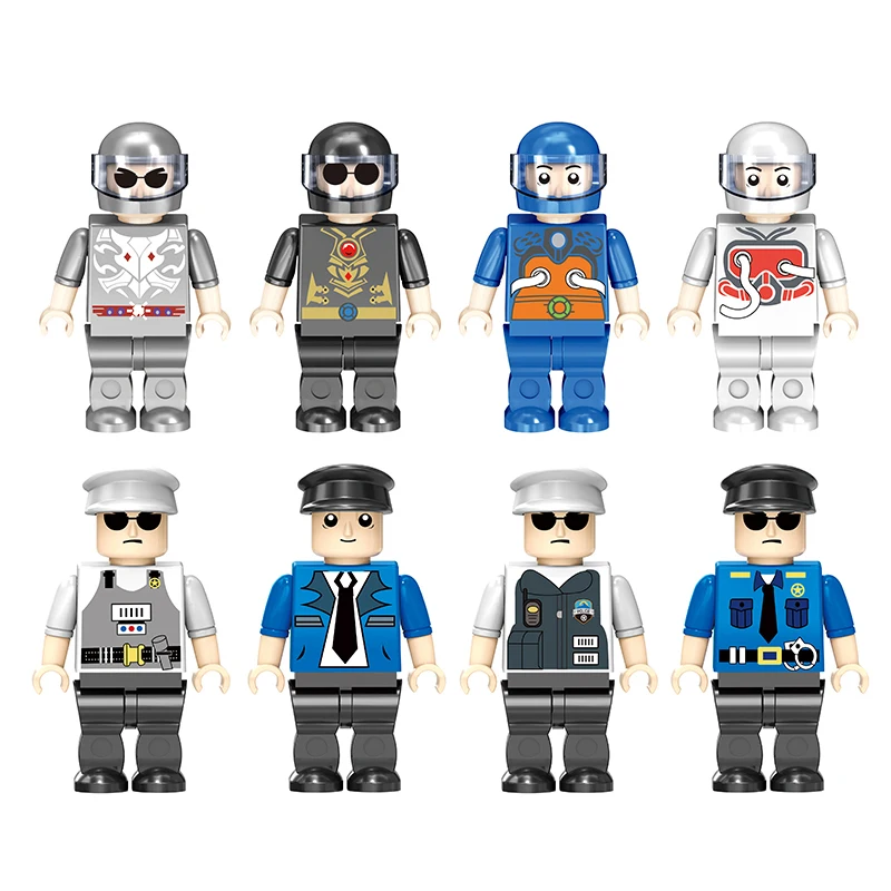 3 pack under dollar hot sell vehicle action figure DIY Building Block smini Bricks Toys For gift figure family