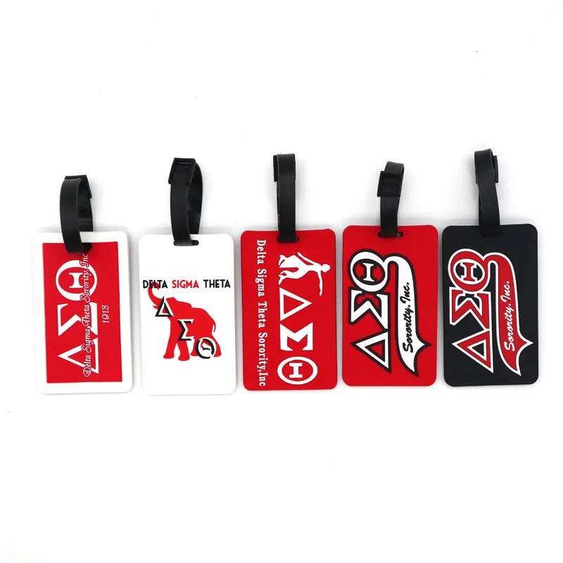 All Groups New Design Low Price Red Greek Luggage Tag Custom Colors Pattern Gift Travel Luggage Tag